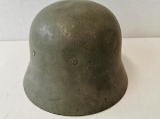 Spanien, Stahlhelm M42, Originallack, ungewöhnliches Innenfutter