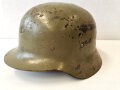 Spanien, Stahlhelm M42, Originallack, ungewöhnliches Innenfutter