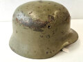 Spanien, Stahlhelm M42, Originallack, ungewöhnliches Innenfutter