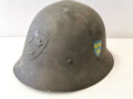 Schweden, Stahlhelm M21, von der Armee überlackiertes Stück