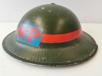 Südafrika, Stahlhelm MKII für Militär Polizei. Innenfutter von Jager Rand 1942