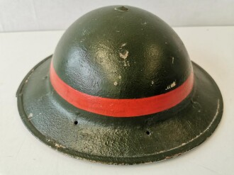 Südafrika, Stahlhelm MKII für Militär Polizei. Innenfutter von Jager Rand 1942