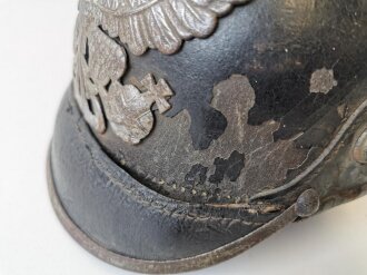 Preußen, Pickelhaube für Mannschaften, ungereinigter Speicherfund