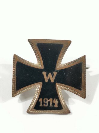 1.Weltkrieg, patriotische Brosche Eisernes Kreuz,...
