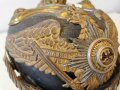 Preußen, Pickelhaube für einen General. Ungereinigter Speicherfund, in allen Teilen original und zusammengehörig