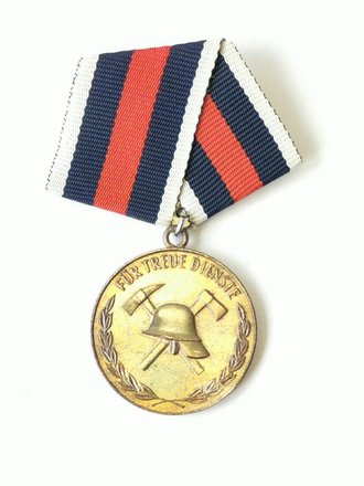 DDR, Medaille für treue Dienste in der freiwilligen Feuerwehr in silber