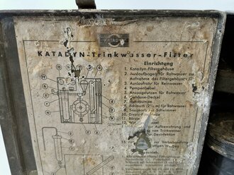 "Katadyn"Trinkwasser Tornister Filtergerät...