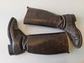 Paar Stiefel für Offiziere der Luftwaffe. Ungeschwärztes Paar, Sohlenlänge 28,5cm. Ungereinigt