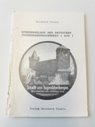 "Spendenbelege des Deutschen Jugendherbergswerkes (DJH)" - 52 Seiten, gebraucht, DIN A5