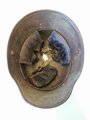 1.Weltkrieg Stahlhelm Modell 1916, Originallack, zusammengehöriges Stück. Hersteller BF64  für F. C. Bellinger, Fulda