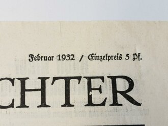 Völkischer Beobachter, Sonder-Nummer 22, Februar 1932 "Das Signal zum Angriff"