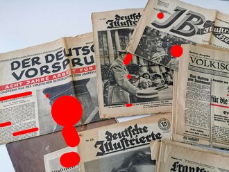 20 Zeitungen aus der Zeit des III.Reiches, nicht auf...