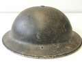 British WWII Air Raid Wardens steel helmet dated 1939. Original paint