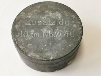 Zinkblechverpackung für " Zusatzladung 10cm Nebel Werfer 40" datiert 1940