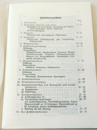 REPRODUKTION, Kurze Elektrizitäts- und Gerätlehre für Funker und Fensprecher 1940 Berlin, 94 Seiten, DIN A5