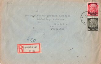 Umschlag Polski Czerwony Krzyz datiert 1940, gelaufen...