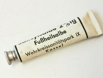 Tube "Fußheilsalbe" Wehrmacht NUR FÜR DEKOZWECKE