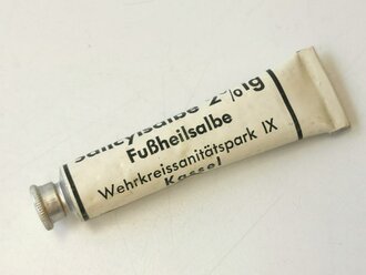 Tube "Fußheilsalbe" Wehrmacht NUR FÜR DEKOZWECKE