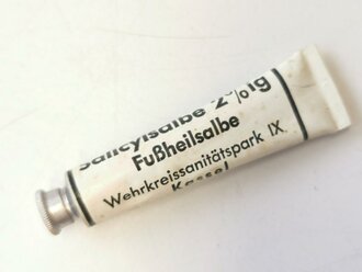 Tube "Fußheilsalbe" Wehrmacht NUR FÜR DEKOZWECKE