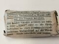 Verbandpäckchen Wehrmacht kleines Modell datiert 1944