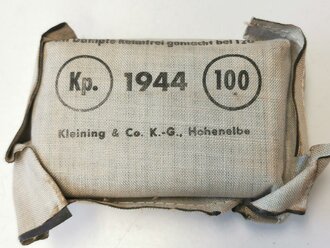 Verbandpäckchen Wehrmacht kleines Modell datiert 1944