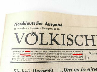 Völkischer Beobachter, Norddeutsche Ausgabe, 49....