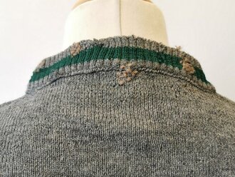 Strickpullover für Angehörige der Wehrmacht. getragenes Stück, Grösse 2