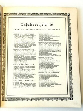 Sammelbilderalbum "Der bunte Rock" ,  Eine Sammlung deutscher Uniformen des 19.Jahthunderts, komplett