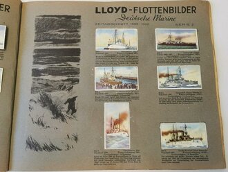 Sammelbilderalbum Lloyd Flottenbilder " Deutsche Marine" komplett