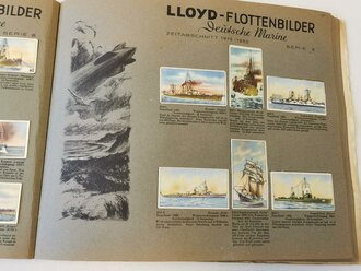 Sammelbilderalbum Lloyd Flottenbilder " Deutsche Marine" komplett