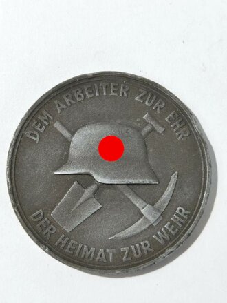 Westwall, nicht tragbare Medaille der Firma Holzmann...