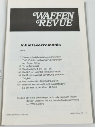 Waffen Revue Nr. 122, Die ersten Mehrladepistolen in...