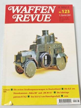 Waffen Revue Nr. 123, Die ersten Straßenpanzerwagen in Deutschland, gebraucht, 160 Seiten