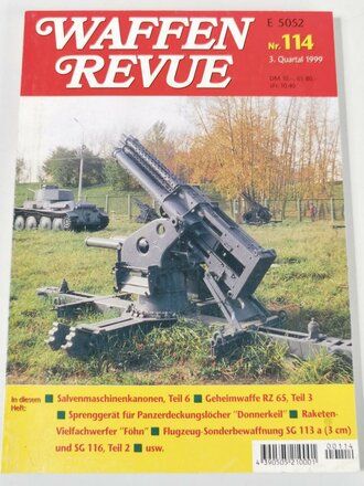 Waffen Revue Nr. 114, Salvenmaschinenkanonen Teil 6, gebraucht, 160 Seiten