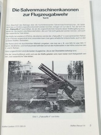 Waffen Revue Nr. 114, Salvenmaschinenkanonen Teil 6, gebraucht, 160 Seiten