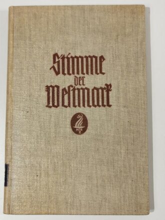 Stimme der Westmark - Eine Auslese Pfäzisch-Saarländischer Dichtungen, datiert 1934, 111 Seiten, A5