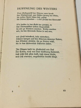 Stimme der Westmark - Eine Auslese Pfäzisch-Saarländischer Dichtungen, datiert 1934, 111 Seiten, A5