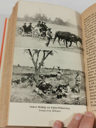 Auf Dorposen für Deutschland - Unsere Kolonien im Weltkreig, datiert 1935, 252 Seiten, A5