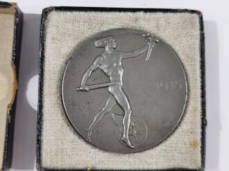 Preussen, nicht tragbare Medaille aus Eisen " Paul v. Breitenbach" Durchmesser 50mm, im Etui