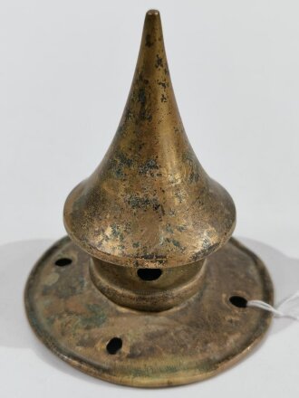 Spitze für eine Pickelhaube für Mannschaften, Messing