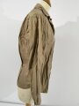 U.S. most likely WWII, Women´s Khaki Shirt, used  (Brustweite: 54 cm, Taille: 46 cm, Länge ab Schulter: 62 cm)