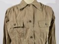 U.S. most likely WWII, Women´s Khaki Shirt, used  (Brustweite: 54 cm, Taille: 46 cm, Länge ab Schulter: 62 cm)