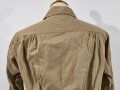 U.S. most likely WWII, Women´s Khaki Shirt, used  (Brustweite: 54 cm, Taille: 46 cm, Länge ab Schulter: 62 cm)