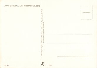 Künstlerpostkarte "Der Wächter (Kopf), Arno Breker"