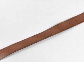 Great Britan WWI, Garrison Belt M1902, "R.W. STIBY 1917", used good condition, 121 cm long and 5 cm wide