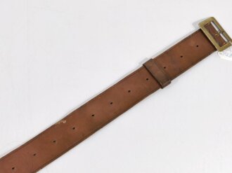 Great Britan WWI, Garrison Belt M1902, "R.W. STIBY 1917", used good condition, 121 cm long and 5 cm wide