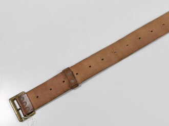 Great Britan WWI, Garrison Belt M1902, "R.W. STIBY 1917", used good condition, 121 cm long and 5 cm wide