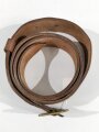 Great Britan WWI, Garrison Belt M1902, "R.W. STIBY 1917", used good condition, 121 cm long and 5 cm wide