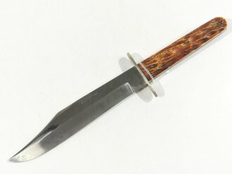 Bowie Knife with Bone handle shell, "Alfred Williams Sheffield England",  Blade 15 cm (6"), good condition