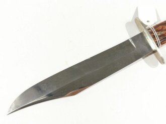 Bowie Knife with Bone handle shell, "Alfred Williams Sheffield England",  Blade 15 cm (6"), good condition